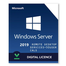 Load image into Gallery viewer, Windows Server 2019 Remote Desktop Services – 50 User CALS.